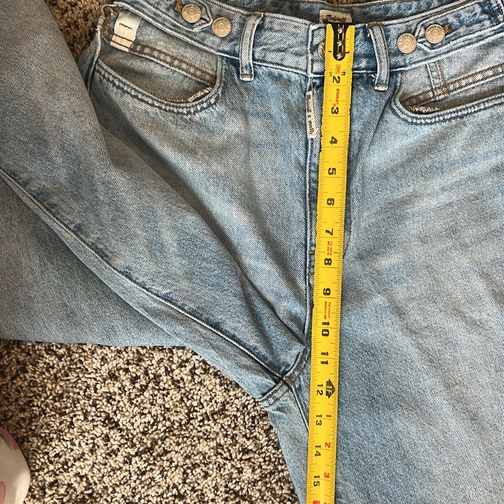 VGUC Madewell x Molly Dickson cutout baggy straight jeans. Size 28. - Picture 11 of 11